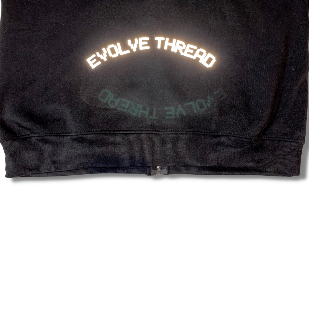 Heart on my Sleeve Zip - black