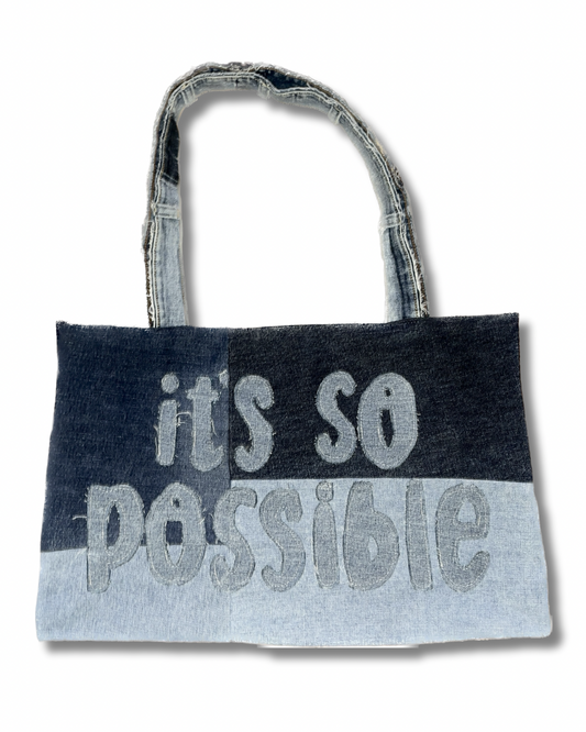 it’s so possible Denim Tote