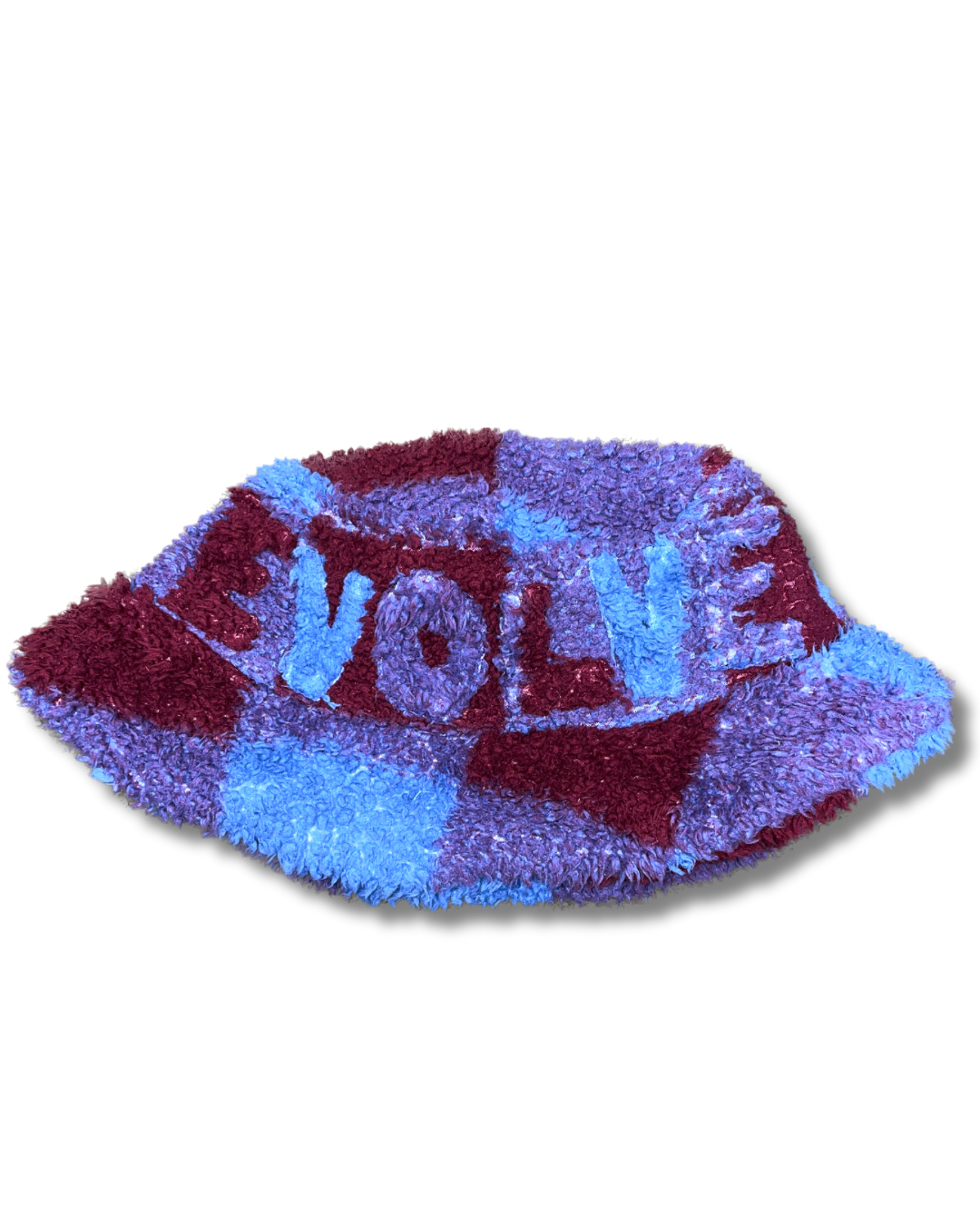 Fuzzy Plaid Sweater Hat