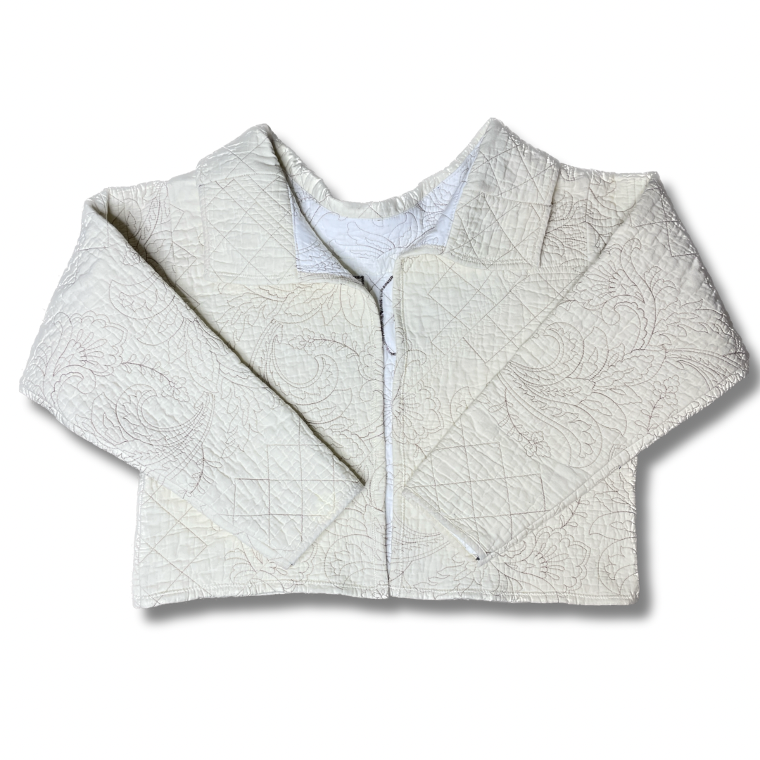Quilted Evolve Shawl Collar Cardigan