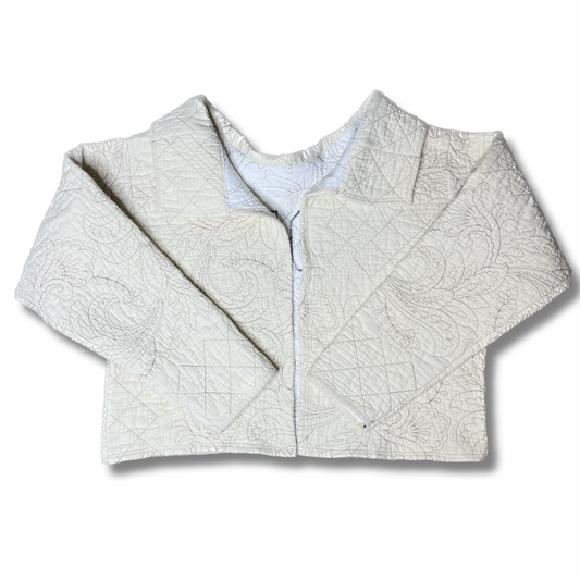Quilted Evolve Shawl Collar Cardigan