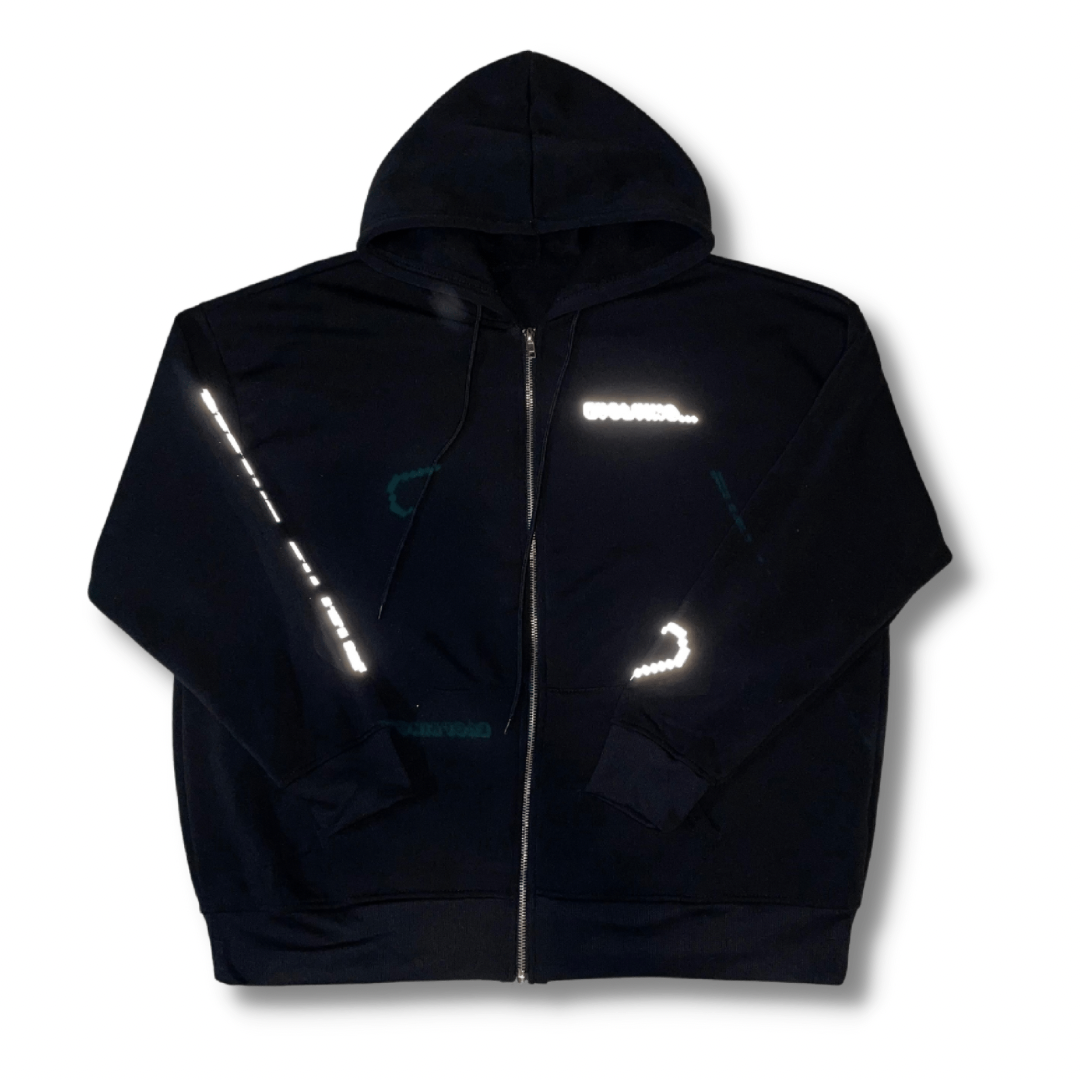 Heart on my Sleeve Zip - black